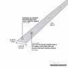 M-D BUILDING PRODUCTS 0.1 in. H X 1.25 in. W X 72 in. L Prefinished Silver Aluminum Seam Binder