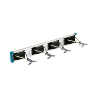 Crawford Non-Slip Vinyl Grip Ultra Hold 18 in. 4-Hook Tool Rack 10 lbs. Capacity