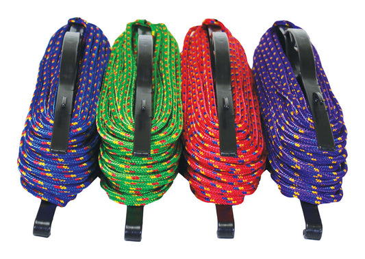 Wellington 1/4 in. D X 100 ft. L Assorted Diamond Braided Poly Rope