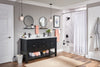 Matte black one-handle high arc bathroom faucet