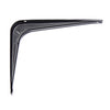 Hampton Black Steel Shelf Bracket 18 Ga. 6 in. L 100 lb (Pack of 10)