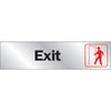 Hy-Ko English Exit Sign Aluminum 2 in. H x 8 in. W (Pack of 10)
