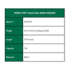 Perky-Pet Wild Bird 5 lb Metal Milk Pail Bird Feeder 5 ports (Pack of 2)