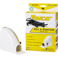 Tomcat Kill and Contain Mouse Trap 2 Pack No Touch Disposal Indoor Rodent Control Trap