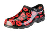 Sloggers Red Poppies Women's Garden/Rain Shoes 6 US Black/Red