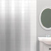 Zenna Home 78 in. H X 54 in. W Clear Solid Stall Liner PEVA