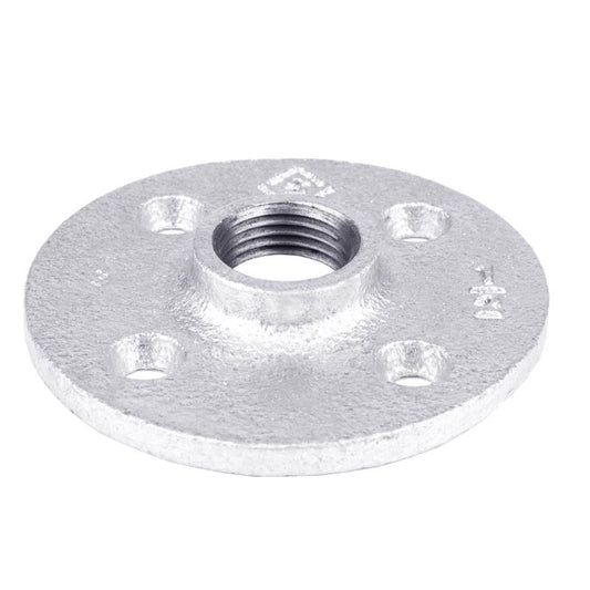 BK Products 1/2 in. FPT Galvanized Malleable Iron Floor Flange (Pack of 5)