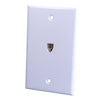 Monster Cable Just Hook It Up White 1 gang Plastic Telephone Wall Plate 1 pk (Pack of 6)