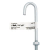 Hampton Small Zinc-Plated Silver Zinc 1 in. L J-Bolt 115 lb. 1 pk (Pack of 10)