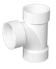 Charlotte Pipe Schedule 40 4 in. Hub X 4 in. D Hub PVC Sanitary Tee 1 pk