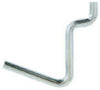 Crawford Zinc Plated Black/Silver Steel 1.5 in. Peg Hooks 6 pk
