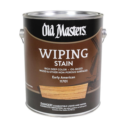 Old Masters Semi-Transparent Early American Oil-Based Wiping Stain 1 gal (Pack of 2)