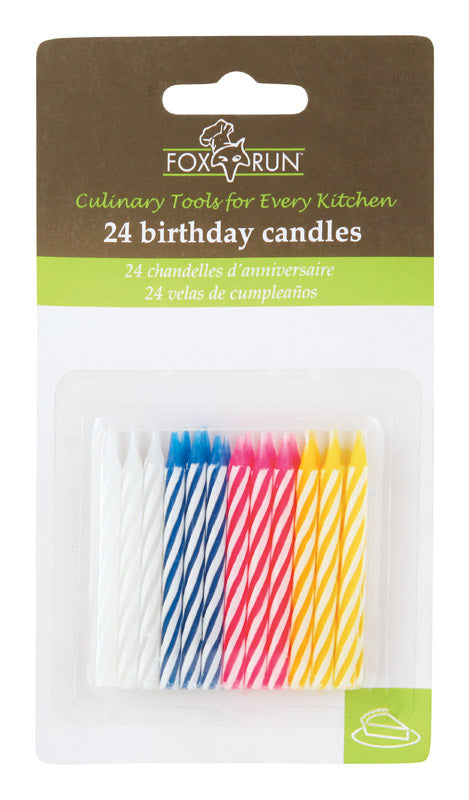 Fox Run Assorted None Scent Birthday Candles