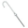 Hampton Small Zinc-Plated Silver Zinc 1 in. L J-Bolt 115 lb. 1 pk (Pack of 10)