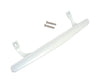 Barton Kramer 1.75 in. L White Metal Patio Door Handle Set