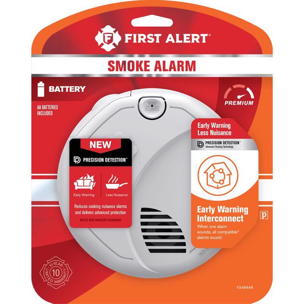 Detector de humo fotoeléctrico a batería con interconexión inalámbrica First Alert: Oferta de la semana