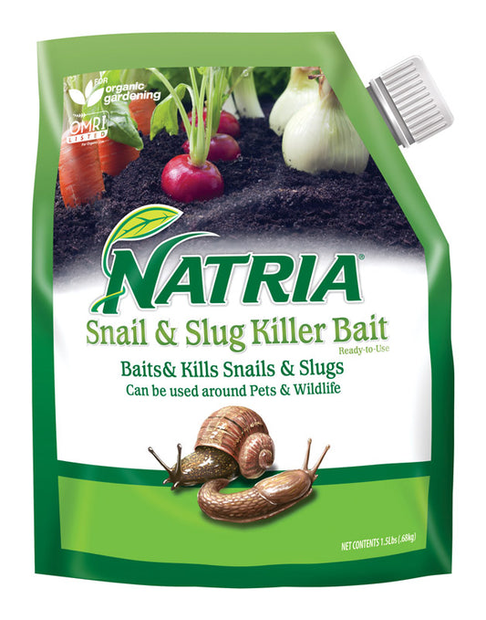 Natria Iron Phosphate Slug and Snail Bait 1.5 lb.