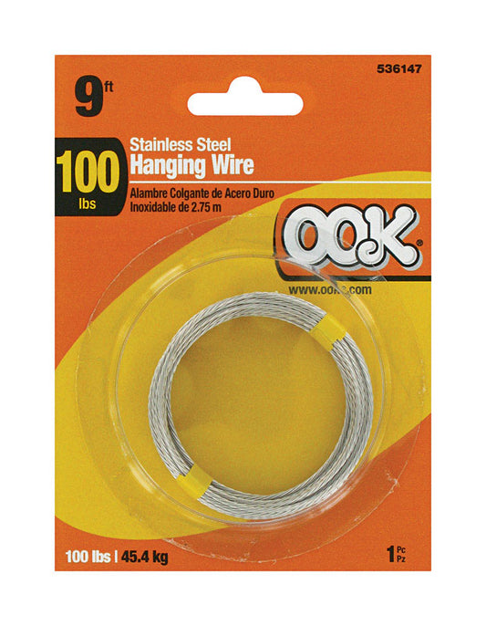 Ook 50116 9 Durasteel Stainless Steel Hanging Wire  (Pack Of 12)