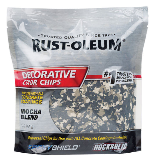 Rust-Oleum EpoxyShield Indoor and Outdoor Mocha Blend Decorative Color Chips 1 lb