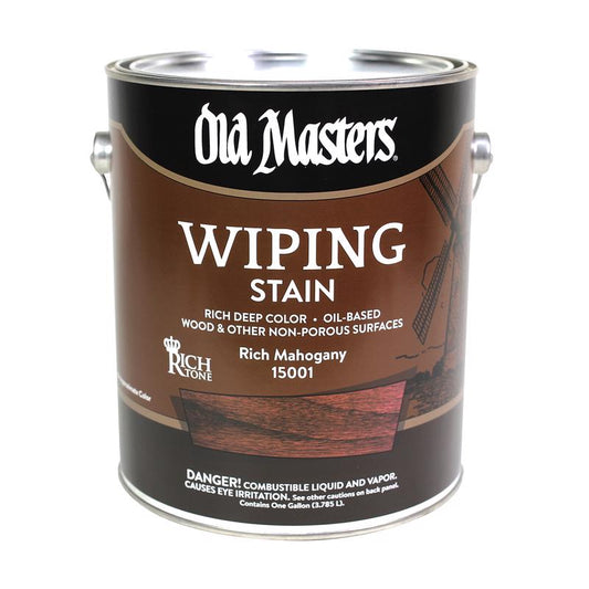 Old Masters Semi-Transparent Rich Mahogany Oil-Based Wiping Stain 1 gal (Pack of 2)