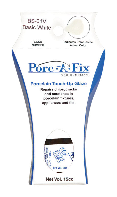 Porc-A-Fix Porcelain Basic White Touch-Up Glaze 15 cc