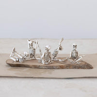 Creative Co-Op Skeleton in Yoga Pose 5 Styles Halloween Decor (Pack of 5)