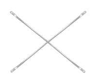Metal Tech Steel Silver Scaffold Cross Brace 1 pk