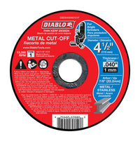 Diablo 4-1/2 in. D X 7/8 in. Aluminum Oxide Metal Cut-Off Disc 1 pk - Deal of The Week