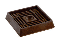Shepherd Brown Rubber Square Caster Cup 2 in.