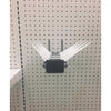 5 in. H X 3 in. W X 13 in. D Black Metal Shelf Bracket Holder-Small Pegboard Display