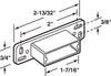 Prime-Line Plastic Center Guide Drawer Track Back Plate 2 pk - Open Box