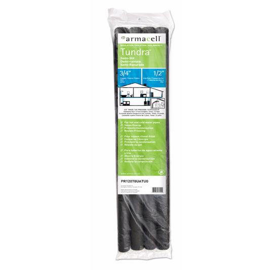 Armacell Tundra 3/4 in. x 3 ft. L Polyethylene Foam Pipe Insulation (Pack of 14)