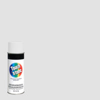 Rust-Oleum Touch n Tone Flat White Spray Paint 10 oz. (Pack of 6)