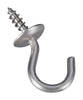 Cup Hook, Stainless Steel, 3/4-In. (Pack of 5)