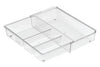 iDesign Linus 2.3 in. H X 7 in. W X 12 in. D Plastic Adjustable Expandable Drawer Organizer