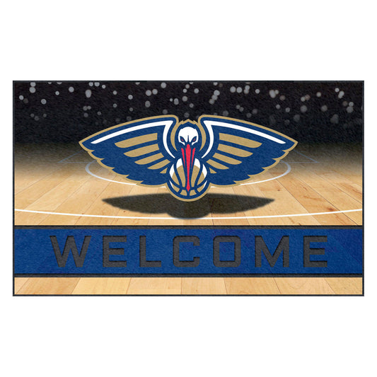 NBA - New Orleans Pelicans Rubber Door Mat - 18in. x 30in.
