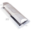 Deflect-O Jordan 4 in. H X 9-1/5 in. W 1-Way Clear Plastic Air Deflector