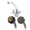 Fluidmaster 3/8 in. Compression X 1/2 in. D FIP 30 in. Stainless Steel Supply Line
