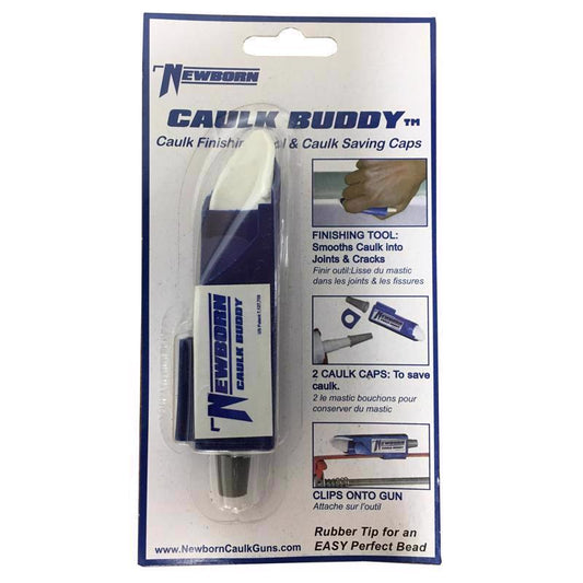 Newborn Caulk Buddy High-Quality Lightweight Plastic Caulk Finisher Tool with 2-Caps