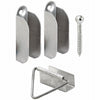 Prime-Line Mill Silver Aluminum Hangers and Latches 1 pk