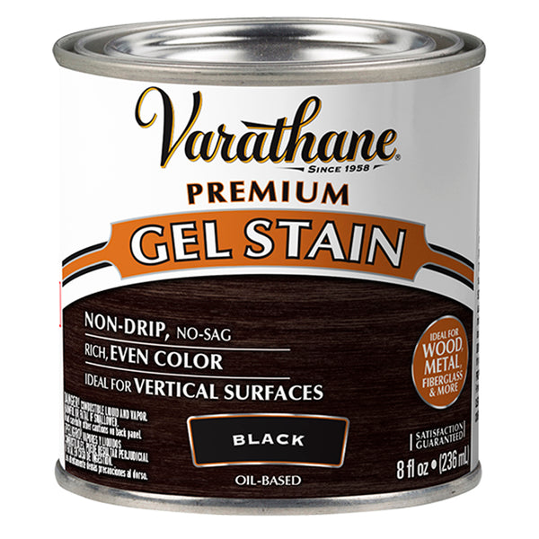 Tinte en gel alquídico modificado con aceite de linaza a base de aceite negro de primera calidad de Varathane, 0,5 pt (paquete de 4)