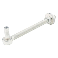 National Hardware 10 in. L Zinc-Plated Silver Steel Bolt Hook (Pack of 4)