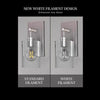 Feit White Filament E26 A15 Filament LED Bulb White 60 Watt Equivalence 2 pk