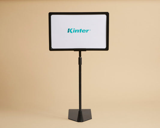 Kinter Black Plastic K-Frame Sign Holder