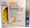 Coleman Cable Outdoor 100 ft. L Yellow Extension Cord 10/3