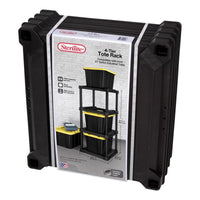 Sterilite 27gal Tote 57.5 in. H X 25.5 in. W X 27.625 in. D Plastic 4-Tier Shelving Unit