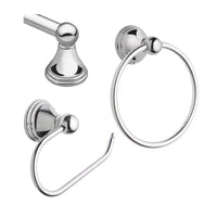 Moen Preston Chrome Silver Metal Bath Hardware Kit