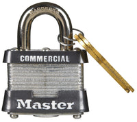 Master Lock 1-5/16 in. H x 1-5/8 in. W x 1-1/2 in. L Steel Double Locking Padlock 6 pk Keyed Alike (Pack of 6)