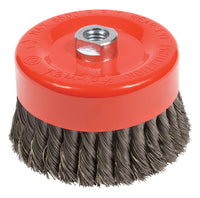 Forney 6 in. D X 5/8 in. Knotted Steel Cup Brush 6500 rpm 1 pc - Open Box