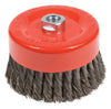 Forney 6 in. D X 5/8 in. Knotted Steel Cup Brush 6500 rpm 1 pc - Open Box
